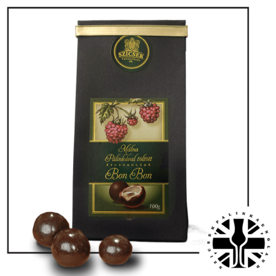 Raspberry Palinka Dark Chocolate Liquor 100 gr